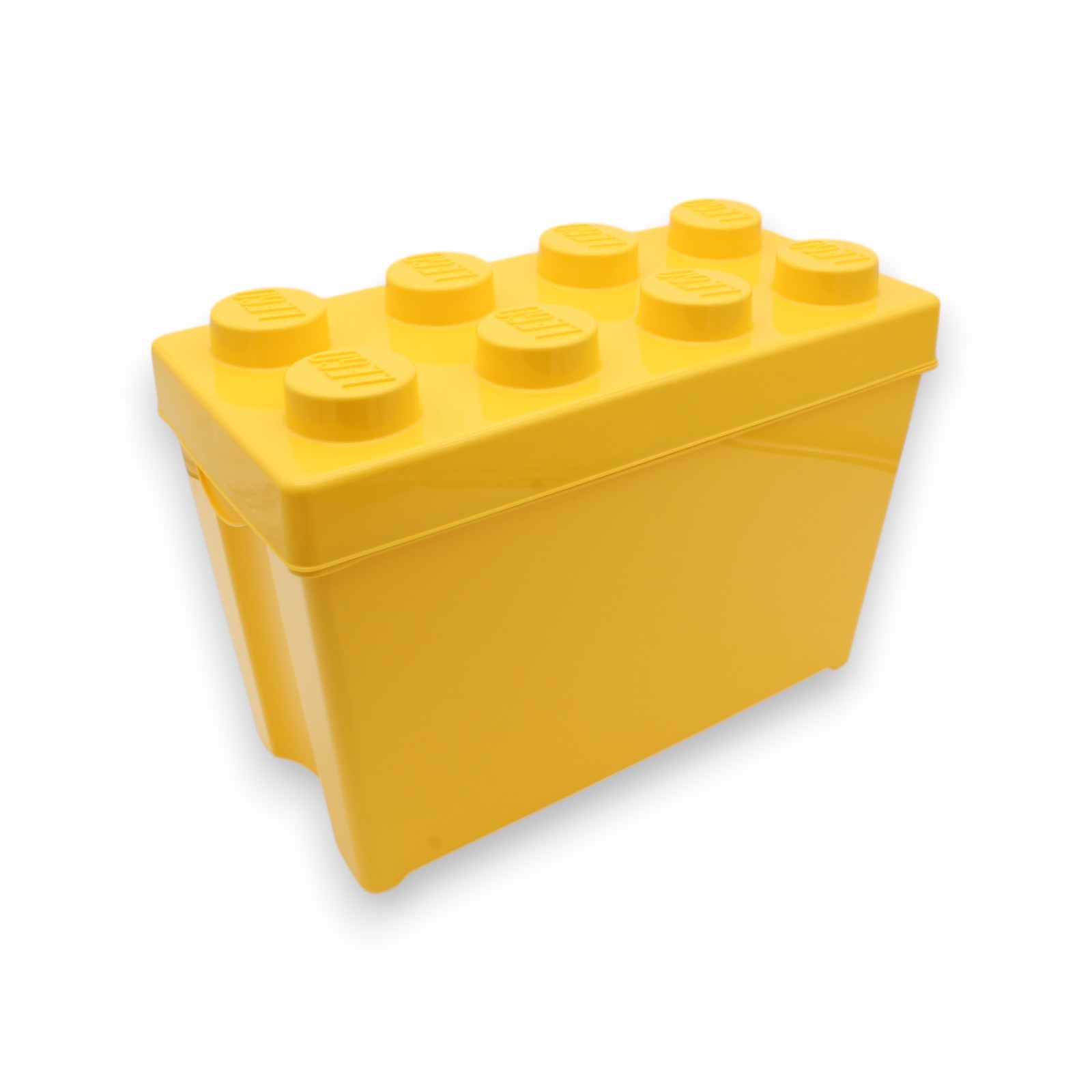 LEGO® Box Aufbewahrung - Aufbewahrungsbox mit Deckel Gelb - XXL