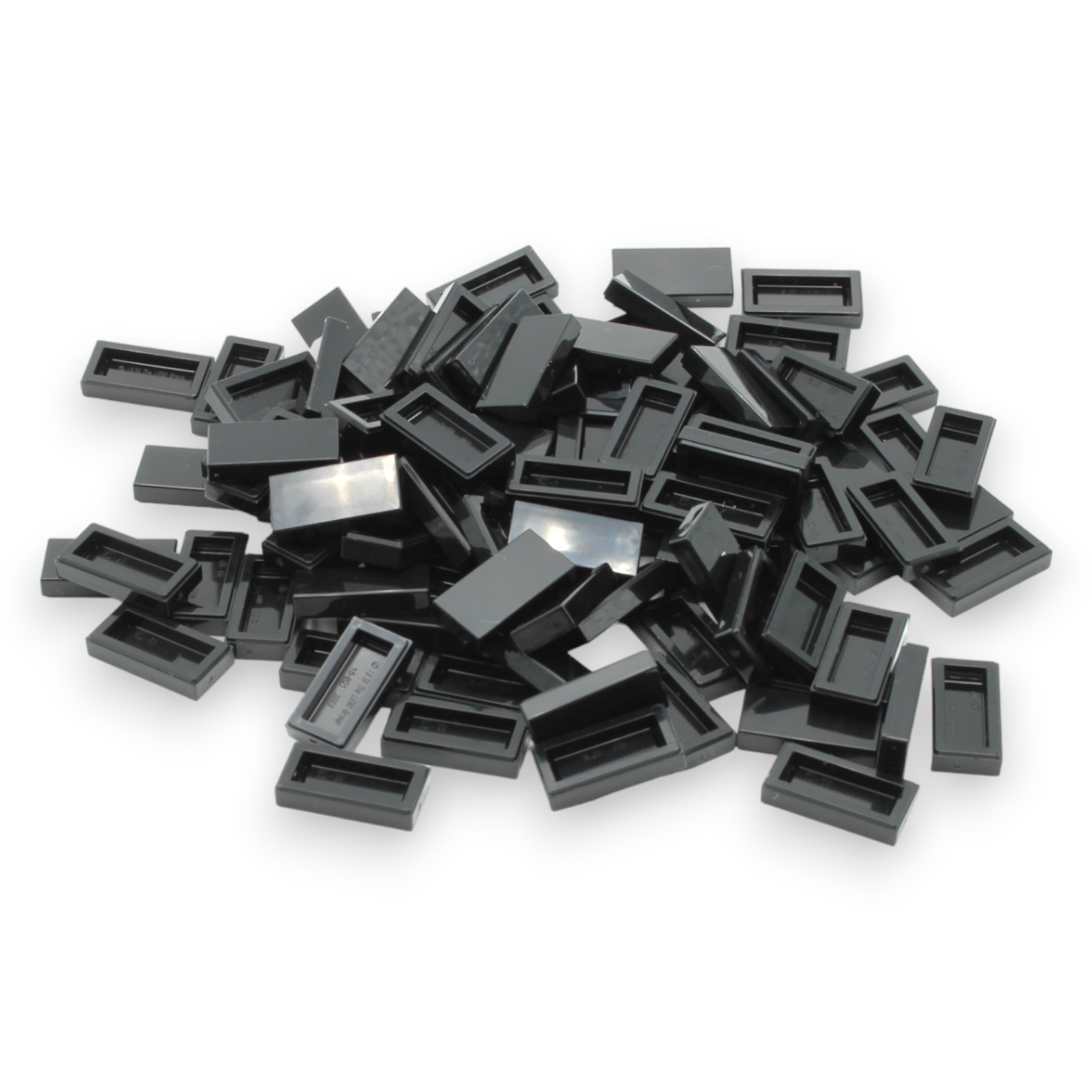 Fliese/Tile 1 x 2 Schwarz (Black)