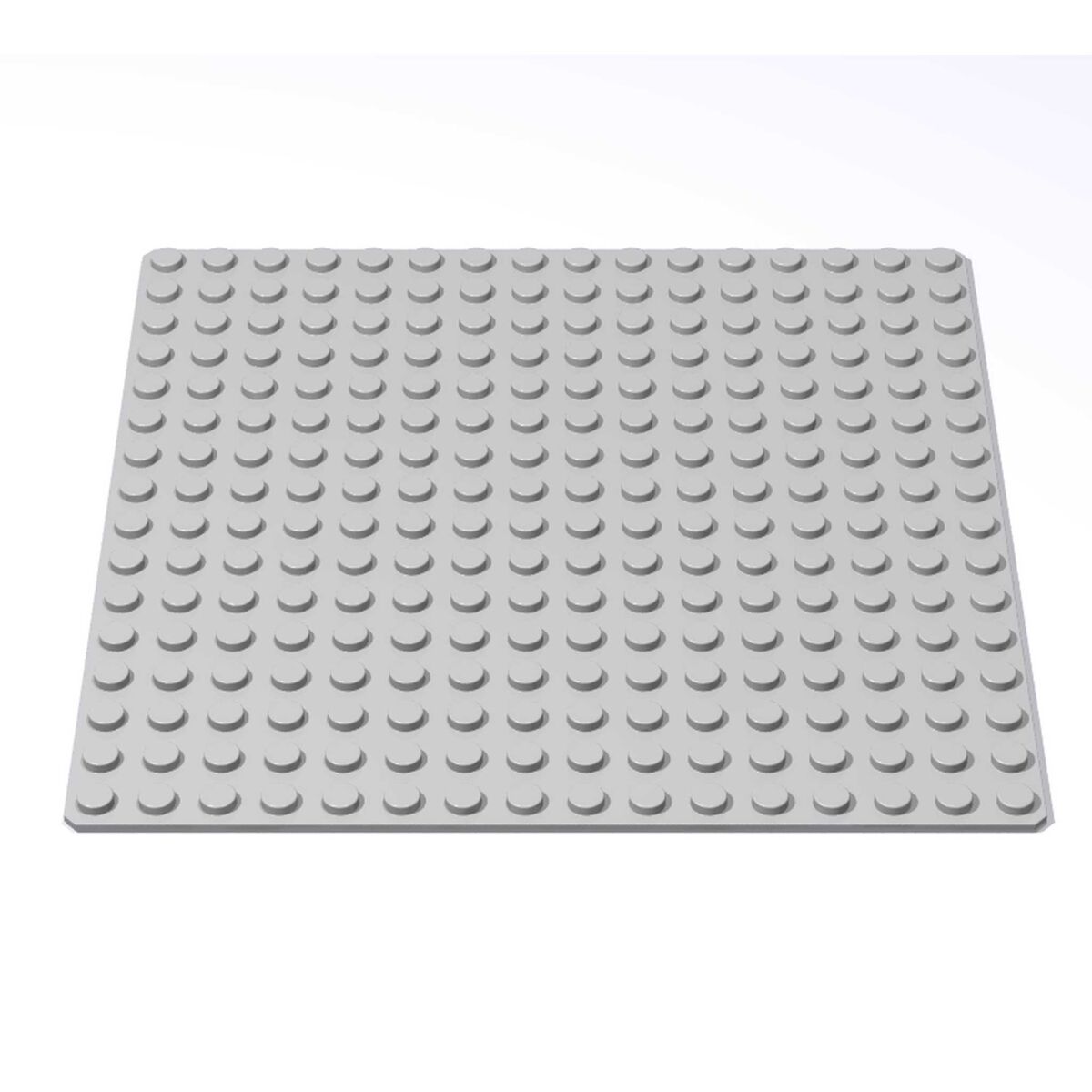 Wange Grundplatte 16x16 Noppen Hellgrau