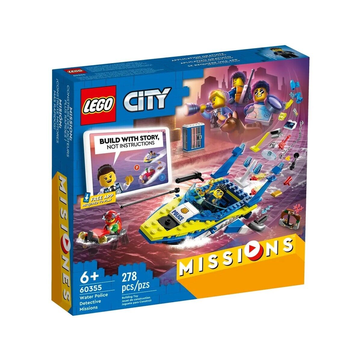 LEGO® City Missions 60355 Detektivmissionen der Wasserpolizei