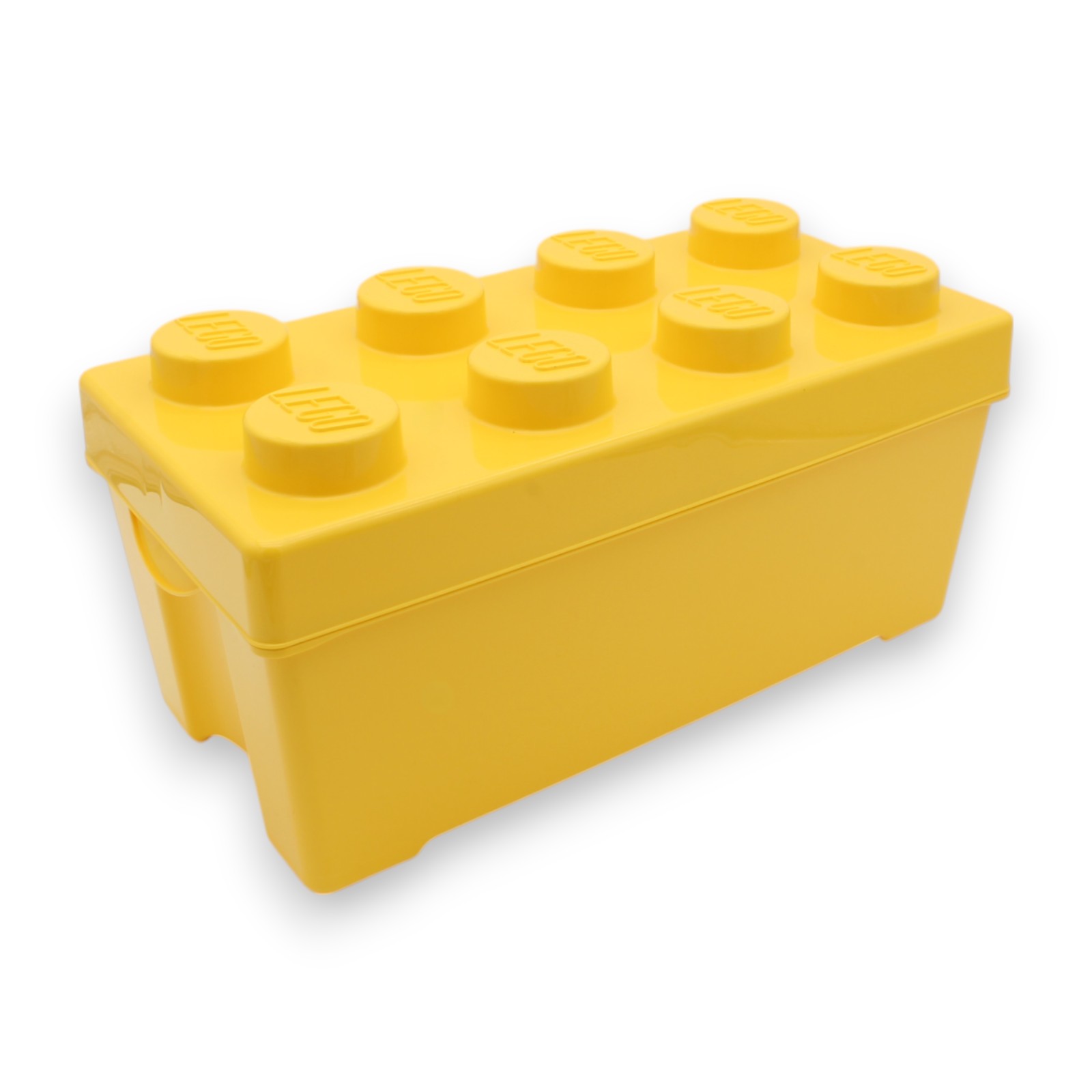 LEGO® Box Aufbewahrung - Aufbewahrungsbox mit Deckel Gelb - L